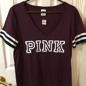 Brand NWT PINK/Victoria Secret VNeck TShirt